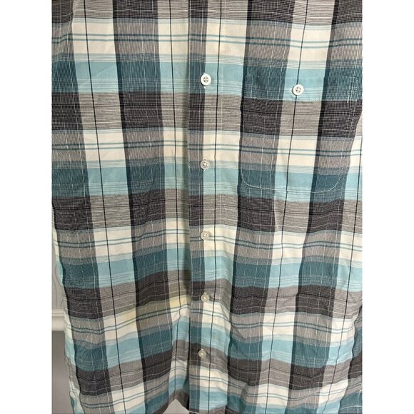 George Casual Checkered Plaid Shirt Size‎ 34/36 - Picture 6 of 13